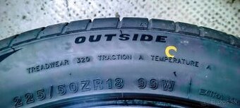 predam 1 ks novú letnú pneu 225/50/ZR18