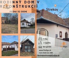 Rodinný dom na predaj Strekov - 1