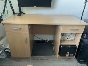 Kancelársky stôl so zásuvkami a skrinkami - 1