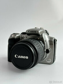 Zrkadlovka Canon EOS 300D s objektívom a príslušenstvom