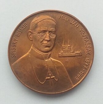 Medaila Spišský biskup Msgr. Ján Vojtaššák