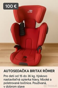 Autosedačka BRITAX ROMER