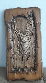 Drevený obraz Poľovnicke motivy 60×30cm.hr.3cm