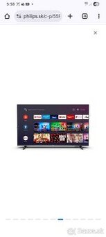 Philips TV smart 55" 4K UHD Ambilight