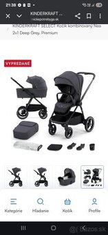 KINDERKRAFT SELECT Kočík Nea Deep Grey,