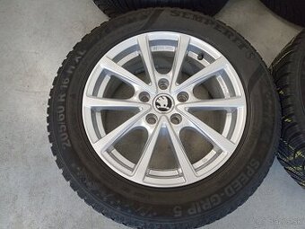 Predam zimne ALU 5x112 R16 6,5J ET46 ALUTEC SKODA OCTAVIA 4