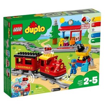 Lego duplo vláčik 10874+kolajnice 10882