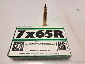 Naboje RWS Kegelspitz, 7x65R, 8 g