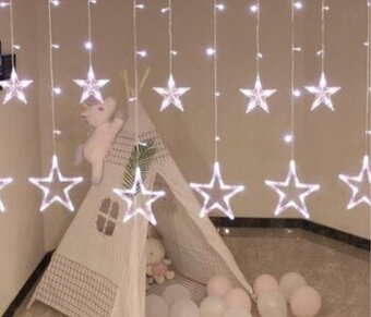 Vianočné osvetlenie girlanda z hviezd