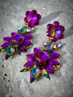 Luxusné náušnice tajomná noc