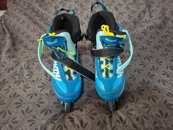 Predám Detské kolieskové korčule, 33-37 (modrá)