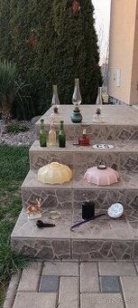 Fľaše, vojenský kahan, CS, mlynček..