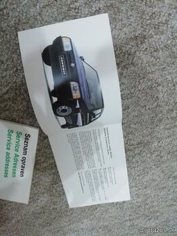 Škoda Favorit manual knižka