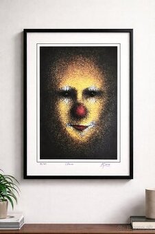 Predám umeleckú grafiku – Clown (limitovaná edícia 8/40)