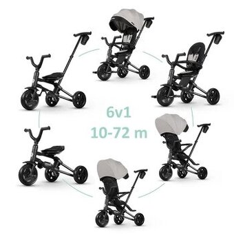 Trojkolka - kočík Qplay Nova Niello 6v1 + Odrážadlo