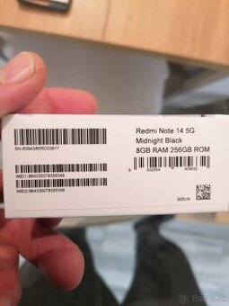 Xiaomi Redmi Note 14 5G 256 GB black