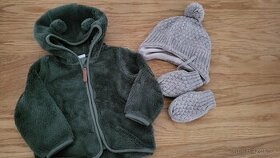 Bundička/mikina,čiapka a rukavice,  pulóver, veľ. 68 - 1
