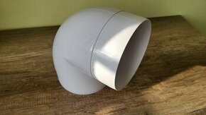 Vzduchotechnické koleno (PVC) okrúhle 90°, Ø 150 m