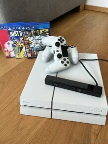 PS4 white 500gb, + playstaion camera,+3hry - 1