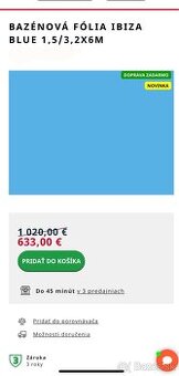Folia IBIZA 6x3,2 hlbka 150cm