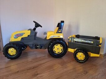 Šliapací traktor ROLLY Junior s vlečkou
