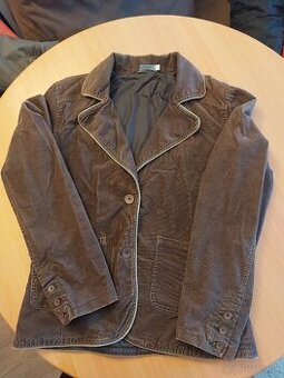 Damske hnede menchestrove sako velkost 40/42