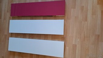 Ikea Lack nástenná polica, ružová/lesk,  biela 110x26 cm