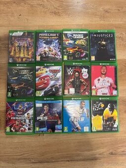 Hry na xbox one/xbox x series - minecraft, fifa, pes..