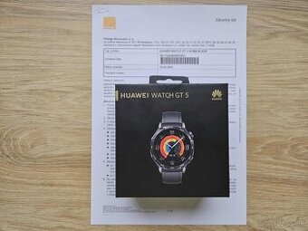 Huawei Watch GT 5 46mm Active Black - cierne,top stav,zaruka