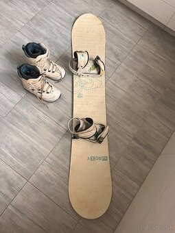 ROXY snowboard a topánky