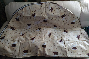 Veľký voskovaný oválny obrus 154x220 cm (osobný odber) - 1