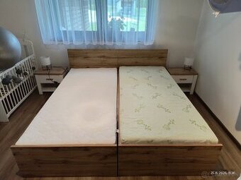 Postele, matrace, nočné stolíky