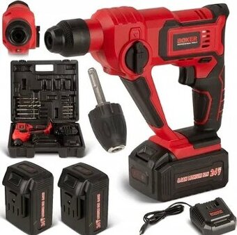 Aku ulazorovy skrutkovač / vrtačka + 2x batérie 4.0aH