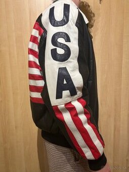 USA vintage kožená bunda 90s
