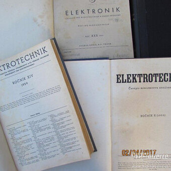 Kúpim zviazané časopisy Elektrotechnik