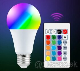 Farebná LED Žiarovka s diaľkovým smart