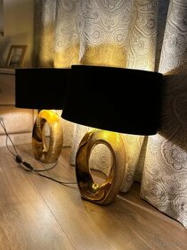 Nočné lampy zlaté krásne do spálne
