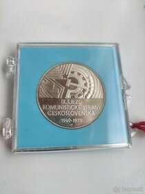 Strieborná minca ČSSR 50 Kčs 1979 proof