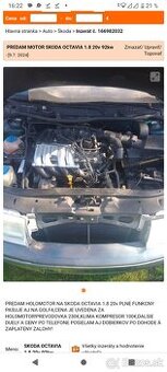 PREDAM MOTOR SKODA OCTAVIA 1.8 20v 92kw