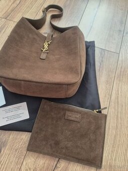 Nová luxusná kabelka brúsená koža Yves Saint Laurent olive