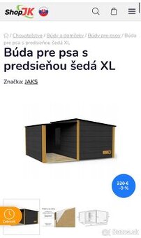 Búda pre psa s predsieňou