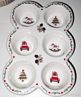 Vianočná porcelánová misa Green Gate