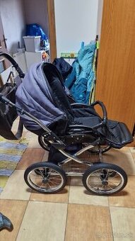 Detský kočík trojkombinacia. Veľké nafukovacie kolesá.