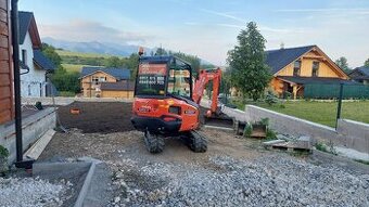 Zemné práce,výkopové práce,báger, minirýpadlo,doprava