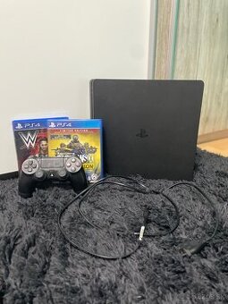 PS4 Slim + 2 hry + ovládač