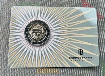 Pamätna 2€ minca Litva 2025 coincard