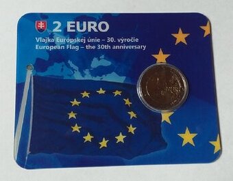 2 € 2015 Vlajka Európskej únie zberateľská karta