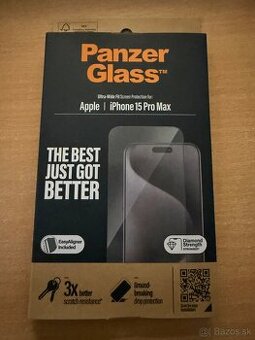 Ochranné sklo PanzerGlass na Iphone 15 pro max