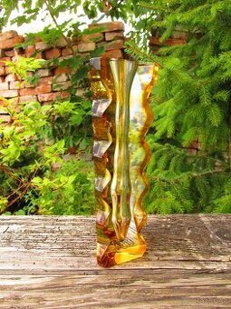 Sklenená váza Oldrich Lipský, Borské sklo - 1