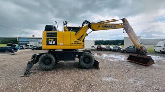 Kolové rýpadlo Komastu PW 158 - 2631 mth TOP STAV - 1